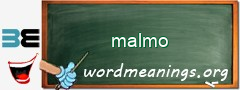 WordMeaning blackboard for malmo